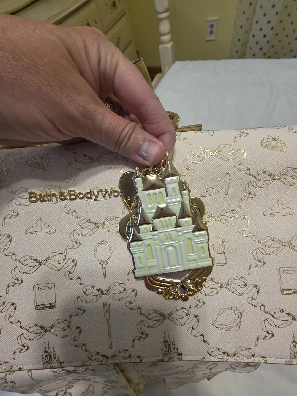 Bath & Body Works Pink Gold Disney Princess Tote Backpack